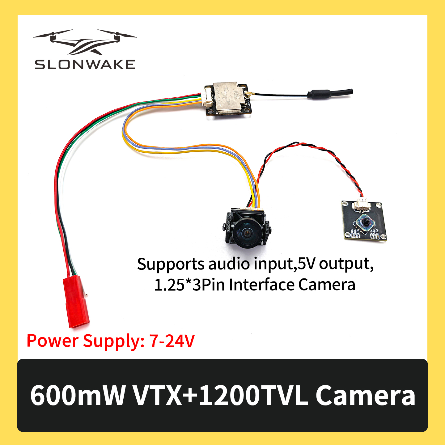 SLONWAKE 5.8G 600mW 7-24V FPV  - огляд і ціна Fpv Drone Vtx