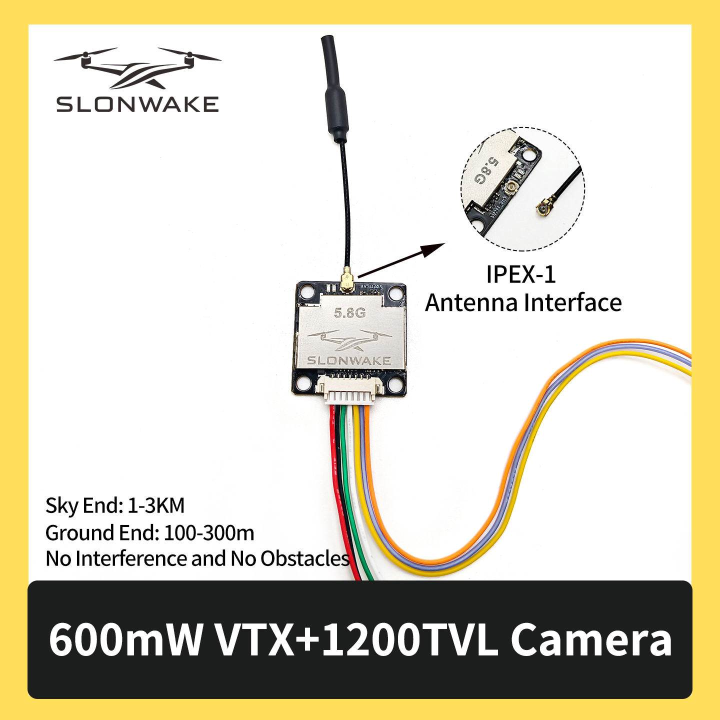 SLONWAKE 5.8G 600mW 7-24V FPV  - огляд і ціна Fpv Drone Vtx