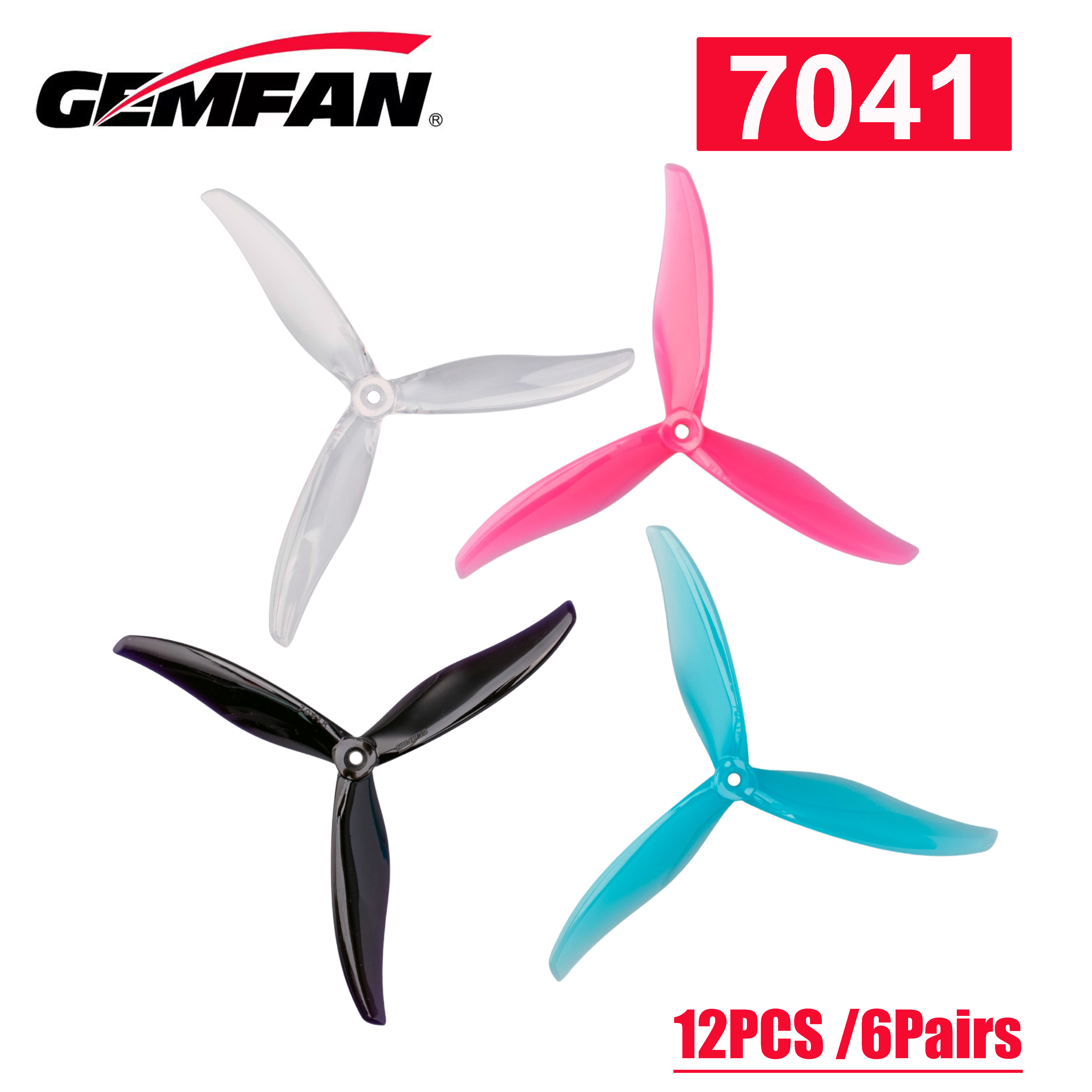 NEW12PCS /6Pairs Gemfan Flash  - огляд і ціна Fpv Drone Propeller