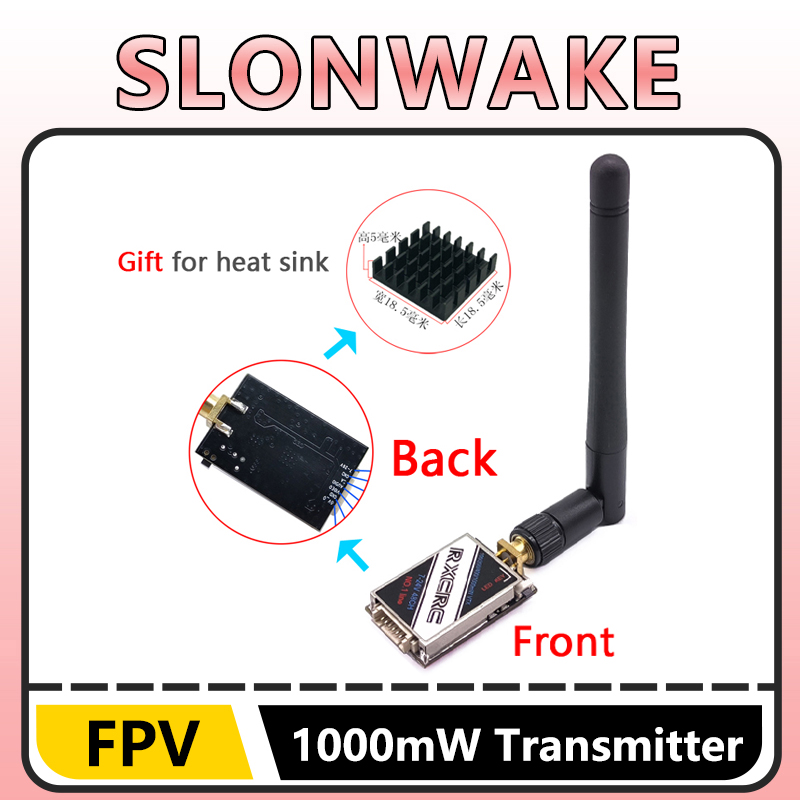 SLONWAKE  5.8G 48CH 1W VTX 100 - огляд і ціна Fpv Drone Vtx