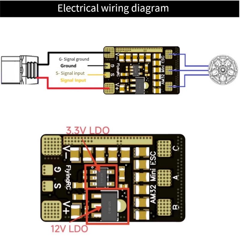 Best-AM32 ESC 40A 32-Bit Elect - огляд і ціна Fpv Drone Esc